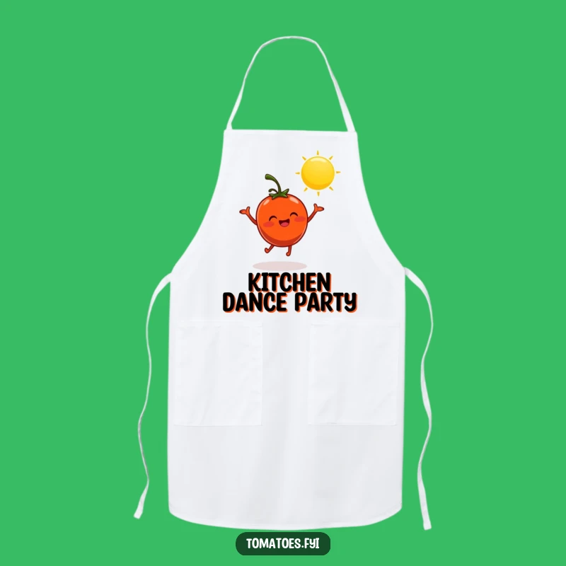 Funny Dancing Tomato Apron - Cook with Cheerful Giggles Gift