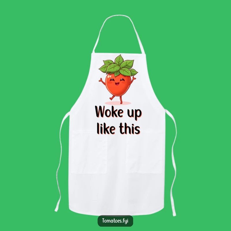 Funny Dancing Tomato Leaf Hat Apron, Kitchen Veggie Fun, Practical Funny Gift