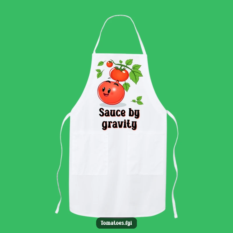 Funny Rolling Tomato Apron: Cook with Joyful Flair, Great Kitchen Gift