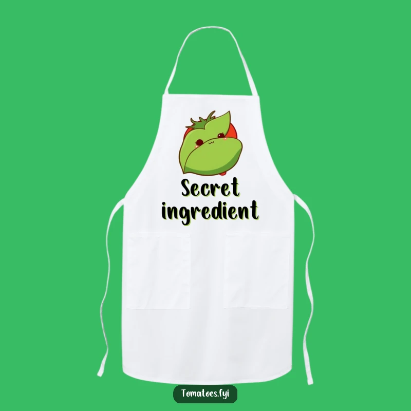 Funny Shy Tomato Apron: Cute and Humorous Kitchen Wear for Veggie Lovers!