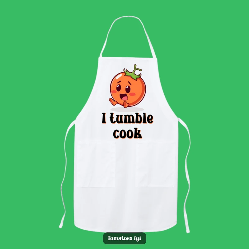 Funny Surprised Tomato Apron: Kitchen Comedic Fun, Perfect Chef Gift!