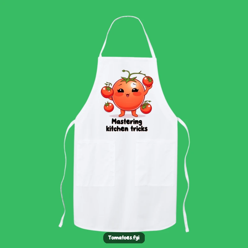Funny Tomato Juggler Apron: Cook with Confidence & Comedy, Great Kitchen Gift