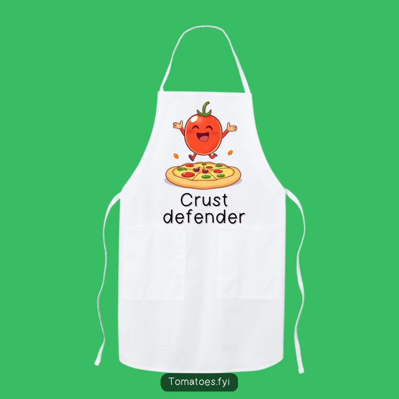 Funny Tomato Pizza Bounce Apron - Cheerful & Hilarious Chef Gift