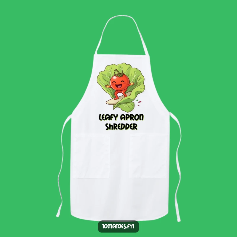 Funny Tomato Surf Apron - Kitchen Cool with Grinning Rider