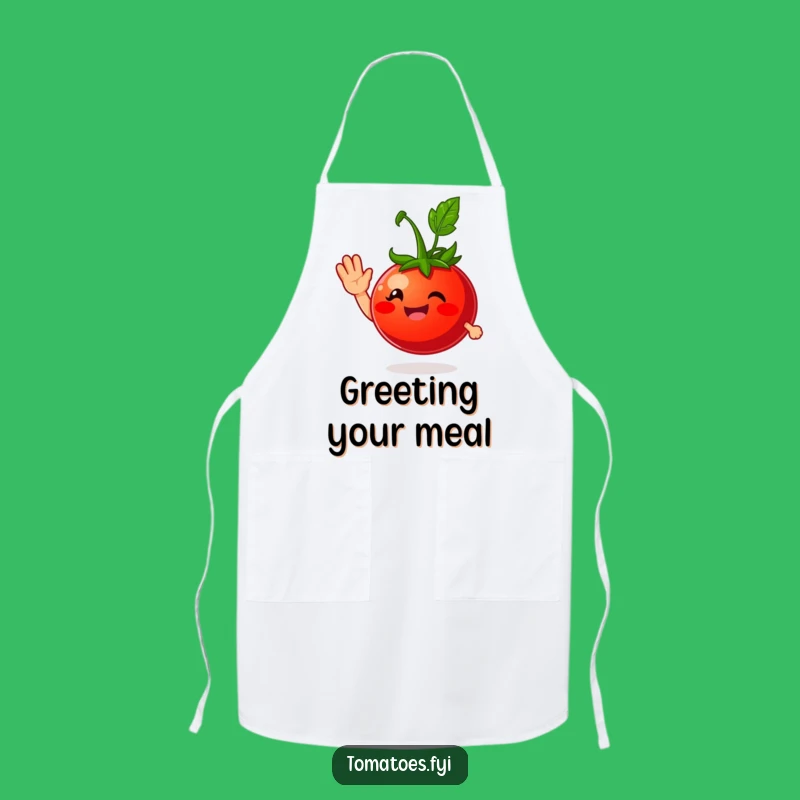 Funny Tomato Wave Apron: Cook with a Smile, Perfect Chef's Humorous Gift