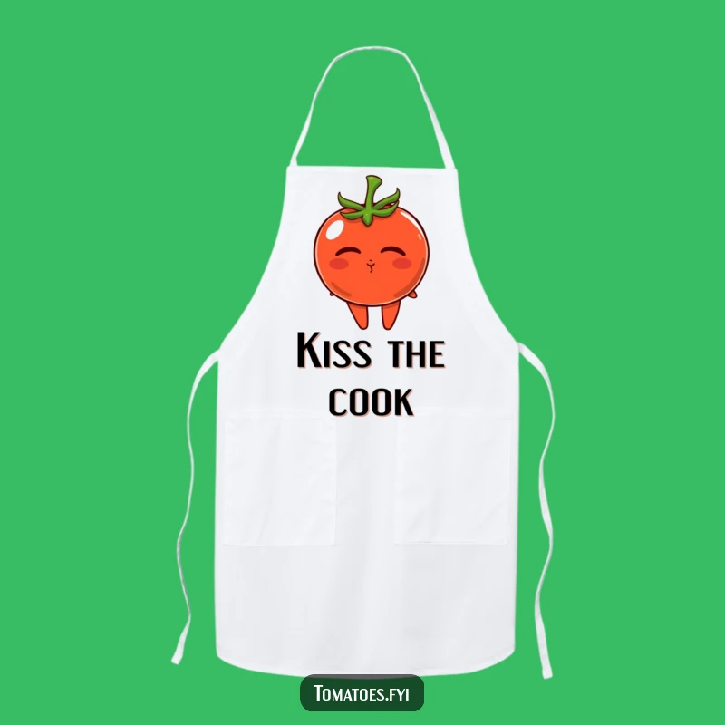 Funny Tomato Apron: Kissing Chef, The Ultimate Funny Romantic Gift!