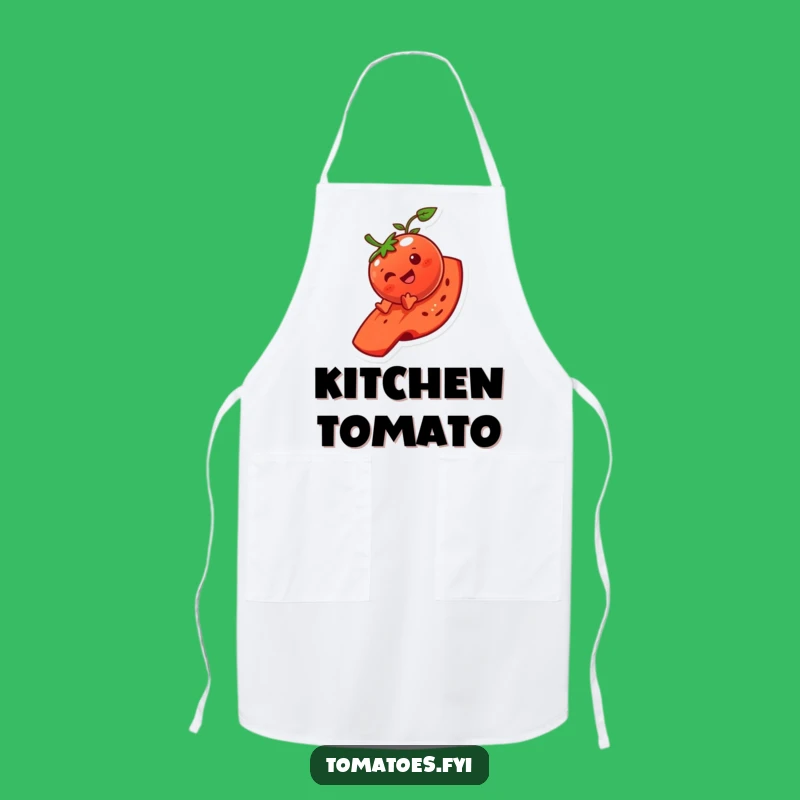 Funny Tomato Kitchen Apron: Giggling Character Cooking Fun Gift