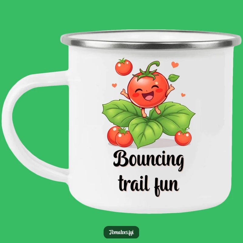 Funny Baby Tomato Camping Mug - Durable Bouncing Leaf Character Patriotic Funny Gift