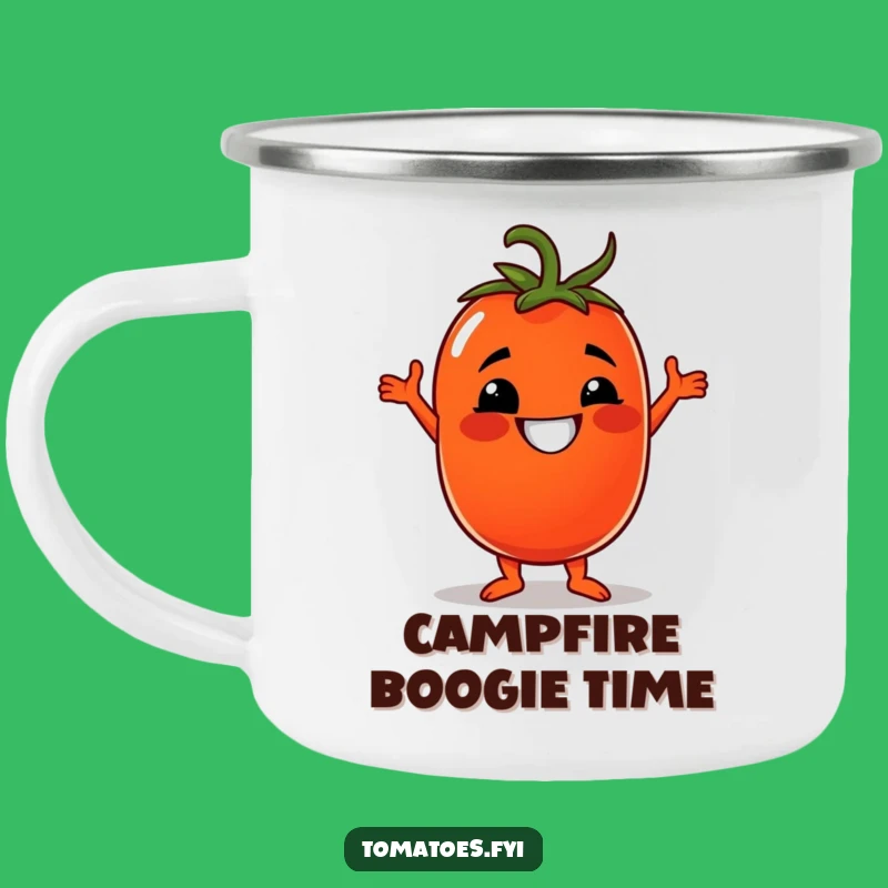Funny Disco Tomato Camping Mug: Adventure-Ready & Hilariously Funky