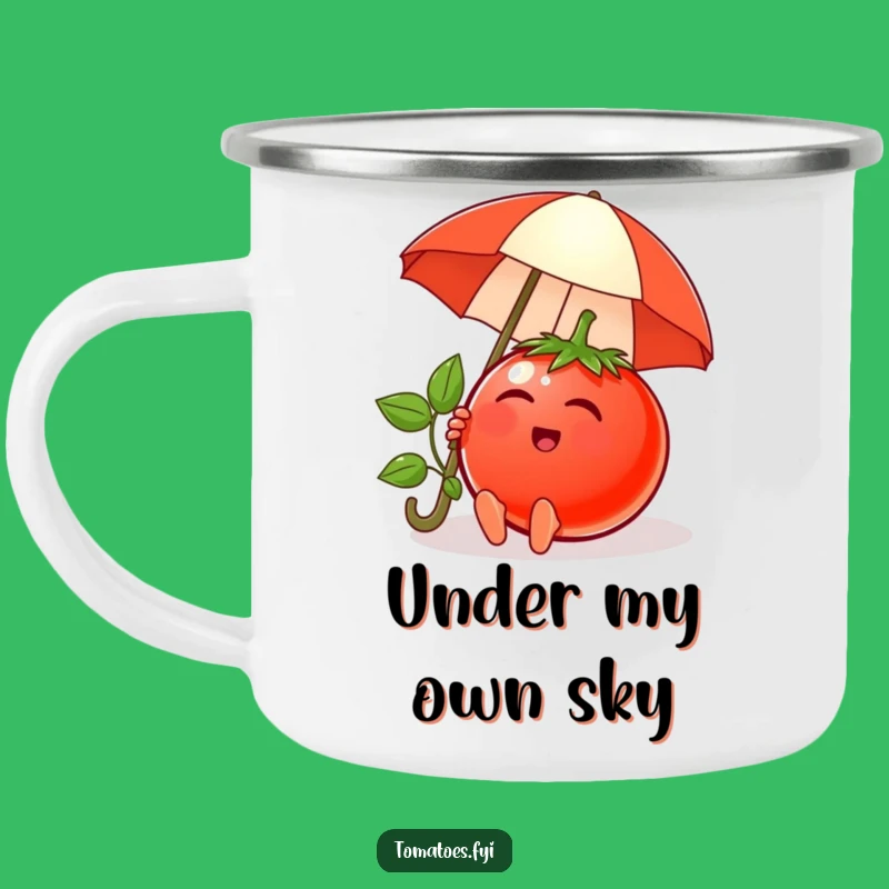 Funny Relaxing Tomato Camping Mug: Sip Peacefully on Your Adventures