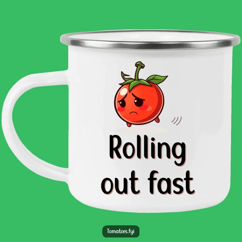 Funny Worried Tomato Camping Mug - Enjoy Relatable Sips Outdoors Gift