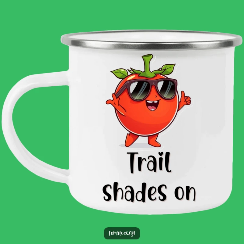 Funny Cool Tomato Camping Mug - Sunglasses Vibes Outdoors