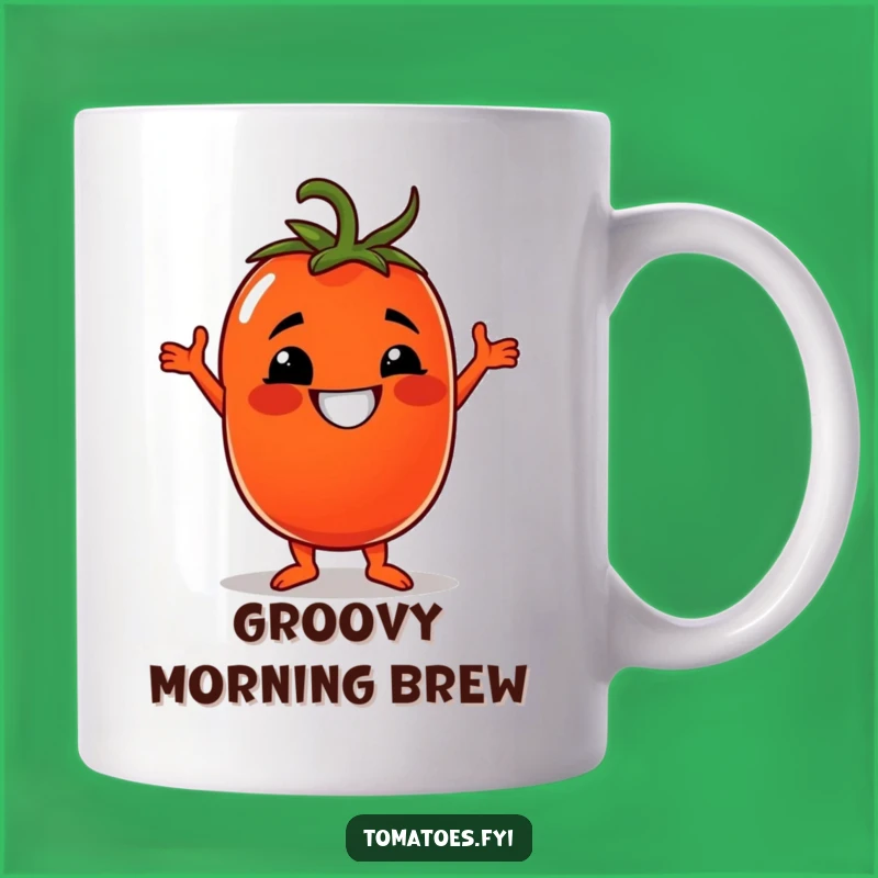 Funny Disco Tomato Mug: Hilarious Gift for Dance Lovers & Foodies