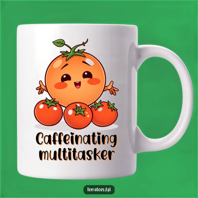 Funny Juggling Tomato Mug: Hilarious Vegetable Act Gift