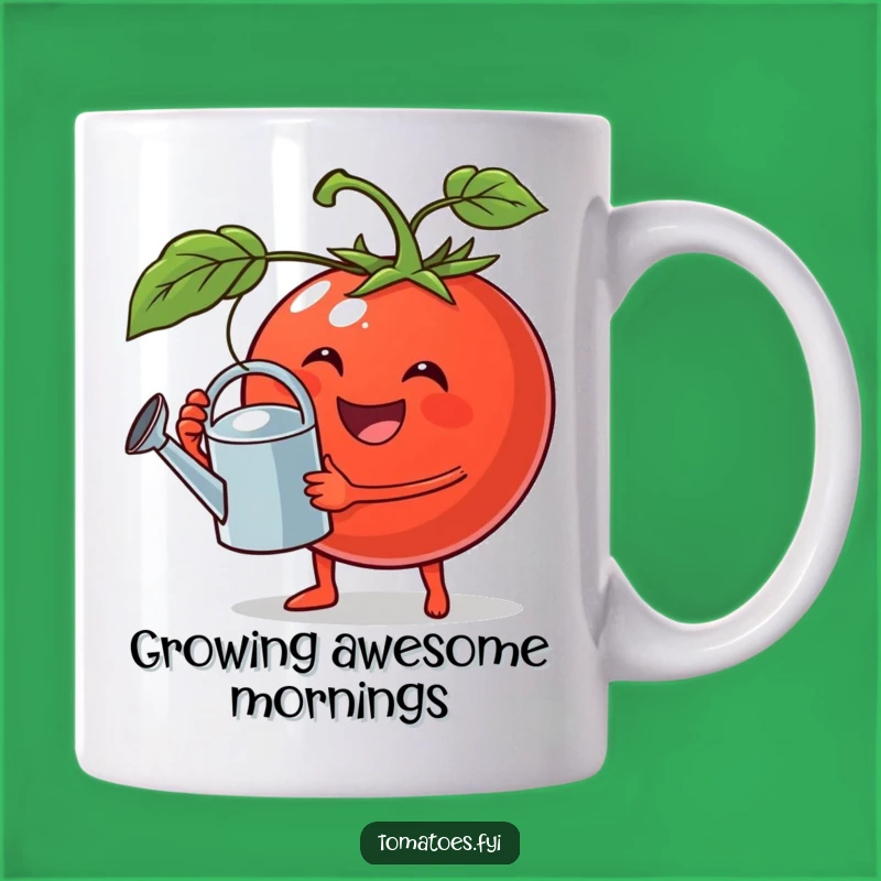 Funny Jovial Tomato Mug, Gardening Humor and a Perfect Funny Gift