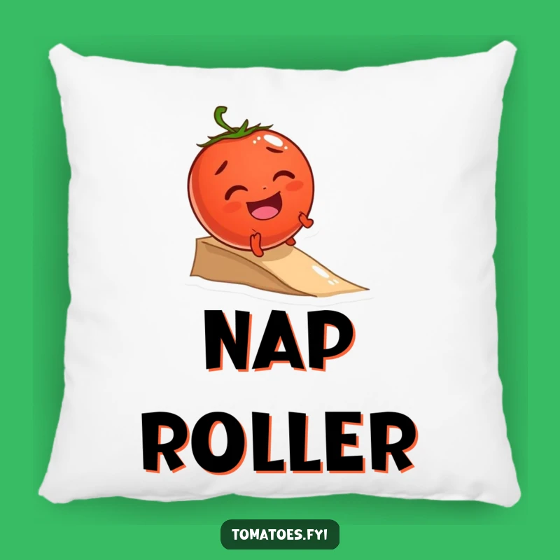 Funny Giggling Tomato Rolling Pillow - Comfy and Cheerful Home Decor Accent