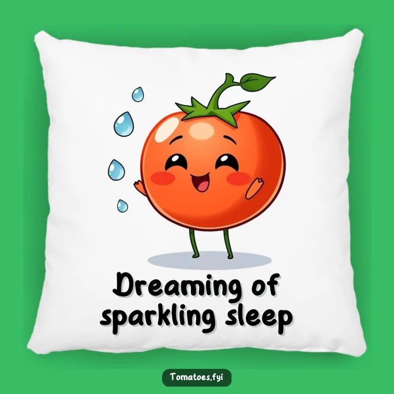 Funny Tomato Dew Drop Juggling Pillow: Comfy & Whimsical Accent