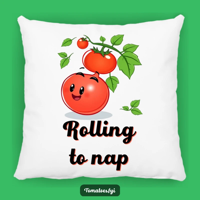 Cozy Funny Rolling Tomato Pillow: Plush Comfort, Hilarious Garden Gift