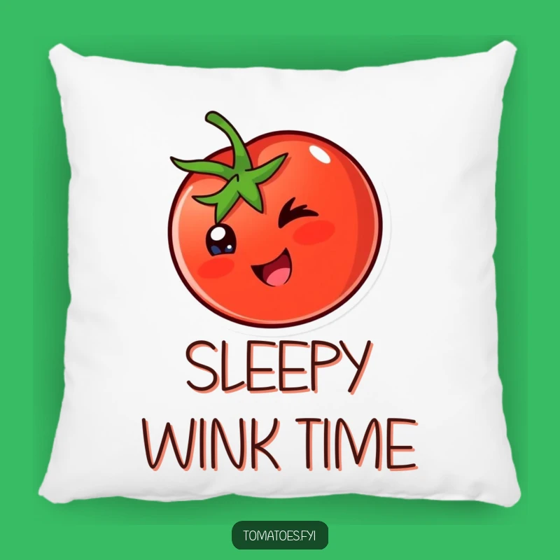 Cozy Funny Winking Tomato Pillow: Playful Comfort, Adorable Funny Gift