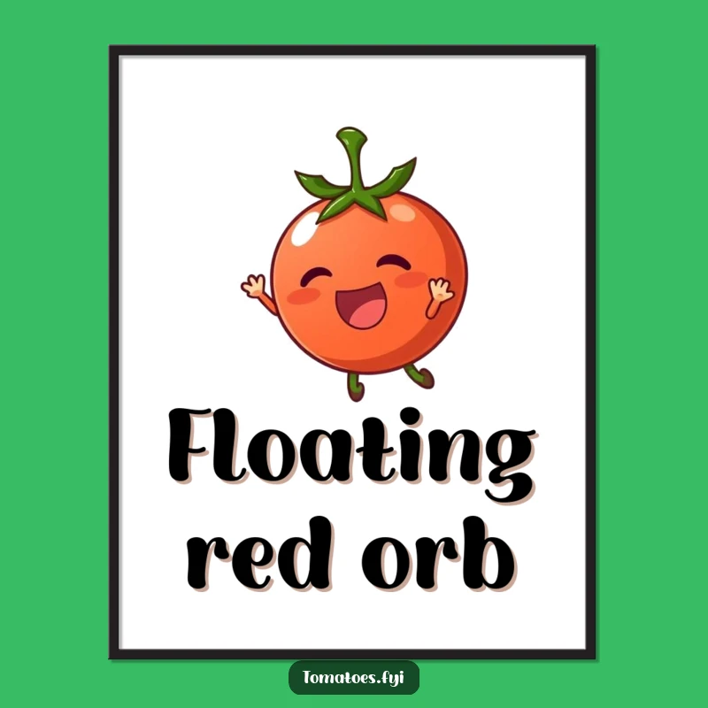 Funny Breezy Tomato Digital Art - Instant Whimsical Decor