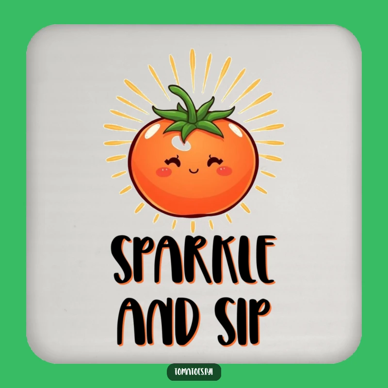 Funny Energetic Tomato Coaster, Dynamic Surface Protection and a Perfect Funny Gift