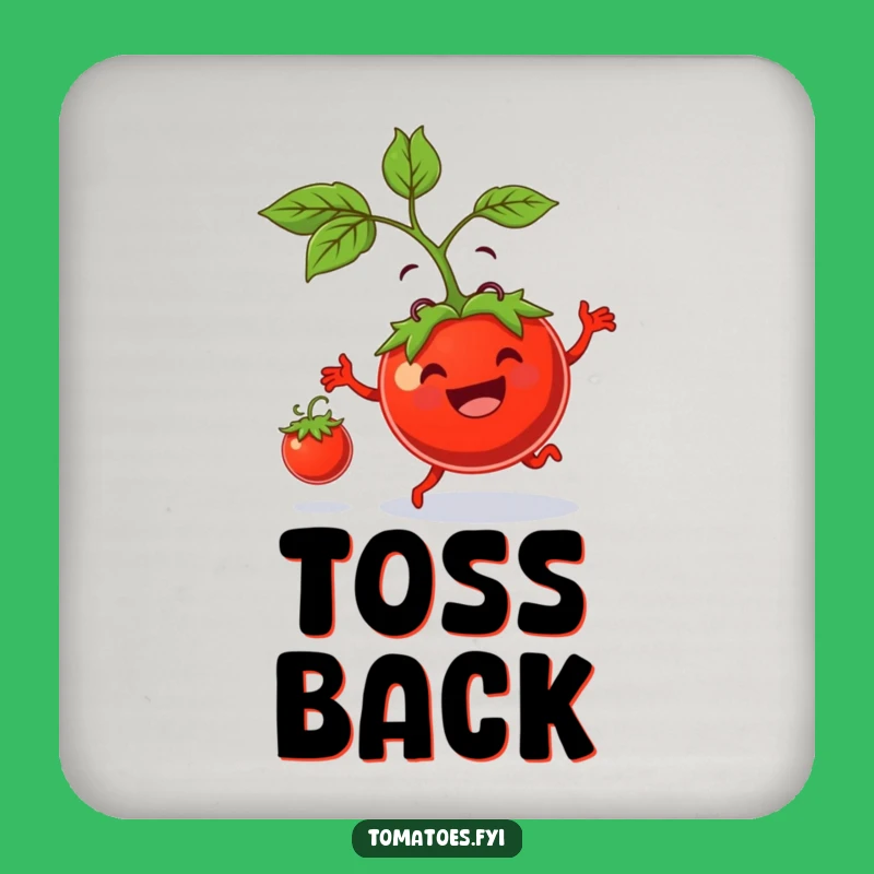 Funny Tomato Parent Coasters: Hilarious Gift Set for Dads and Moms Bouncing Baby Taters!