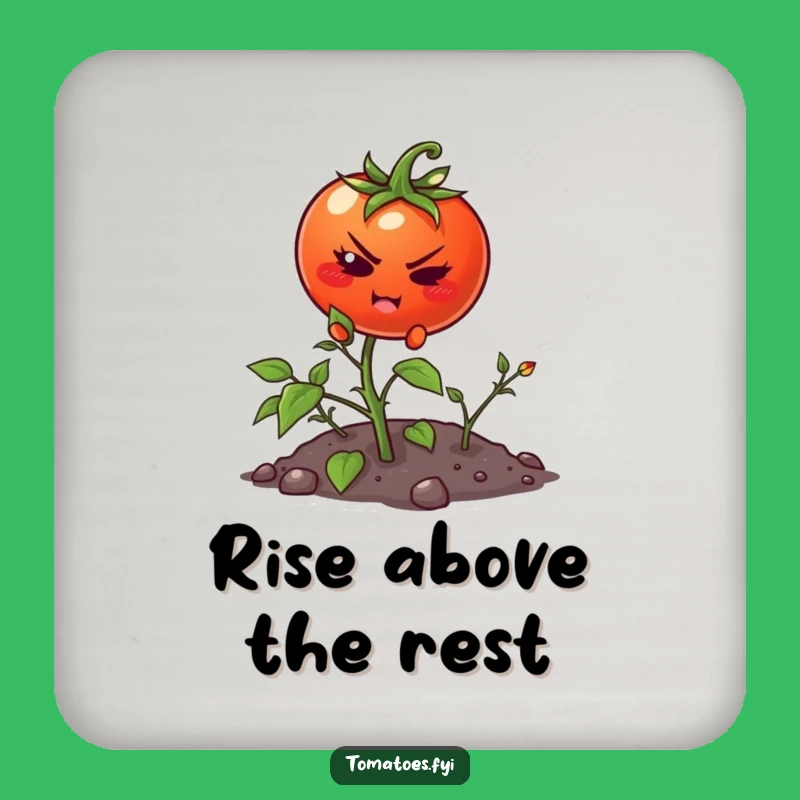 Funny Tomato Climbing Weed Coaster - Durable Cartoon Effort Gift