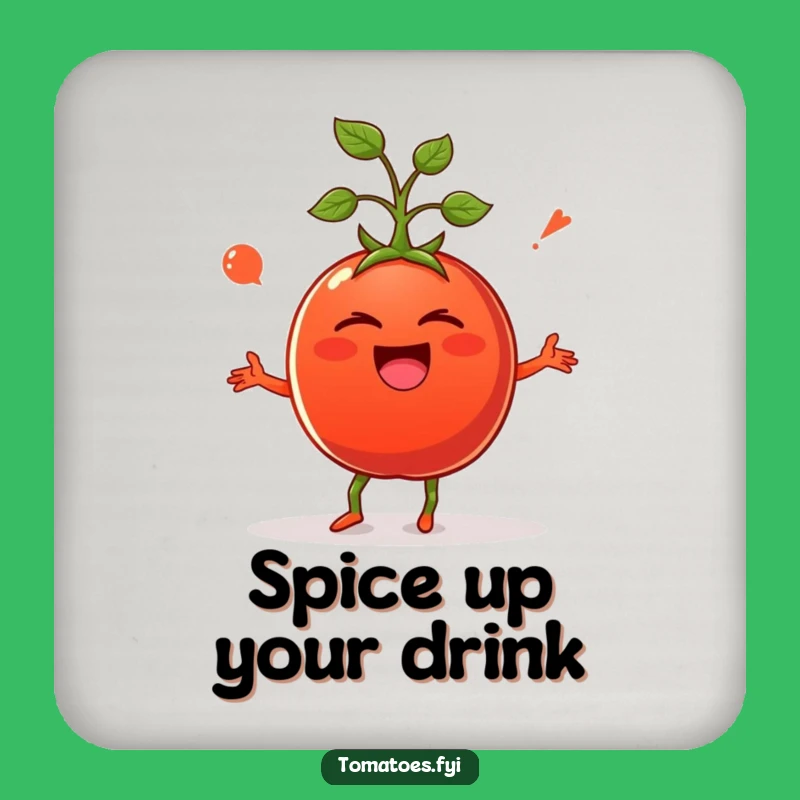 Funny Giggling Tomato Coaster, Hilarious Veggie Protection and a Perfect Funny Gift
