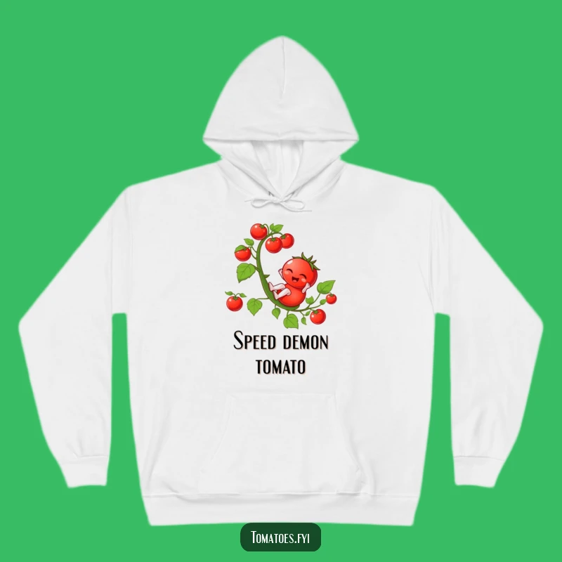 Funny Winking Tomato Hoodie - Cozy & Hilarious Sliding Design