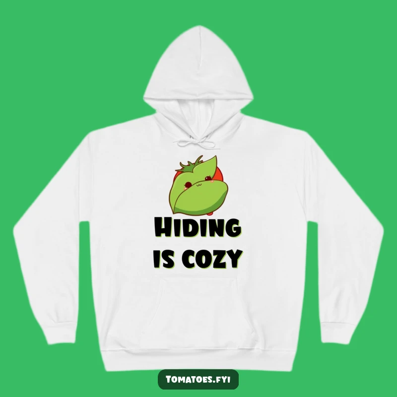 Funny Shy Tomato Hoodie: Cozy and Humorous Gift for Introverts Who Love Veggies!
