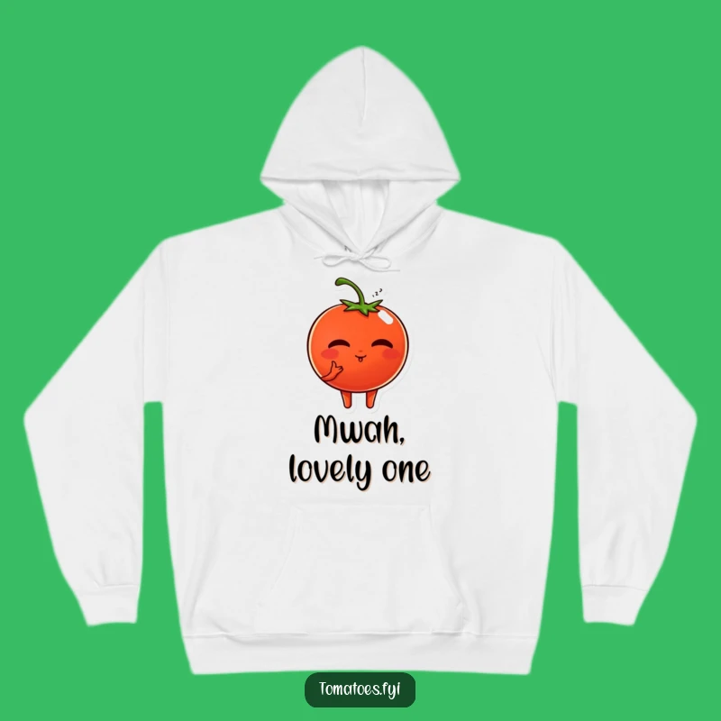 Funny Tomato Love Hoodie: Cozy Kissing Gift for Sweethearts and Veggie Lovers!