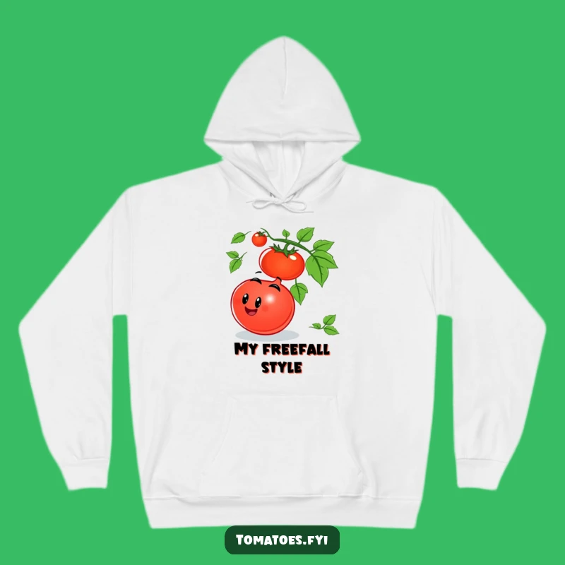 Cozy Funny Rolling Tomato Hoodie: Feel the Joyful Vibe, Great Gift
