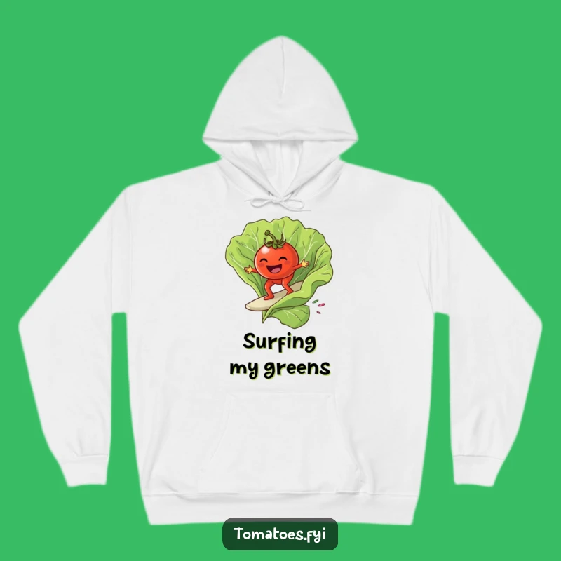 Funny Tomato Surf Hoodie - Cool Grinning Rider Comfort