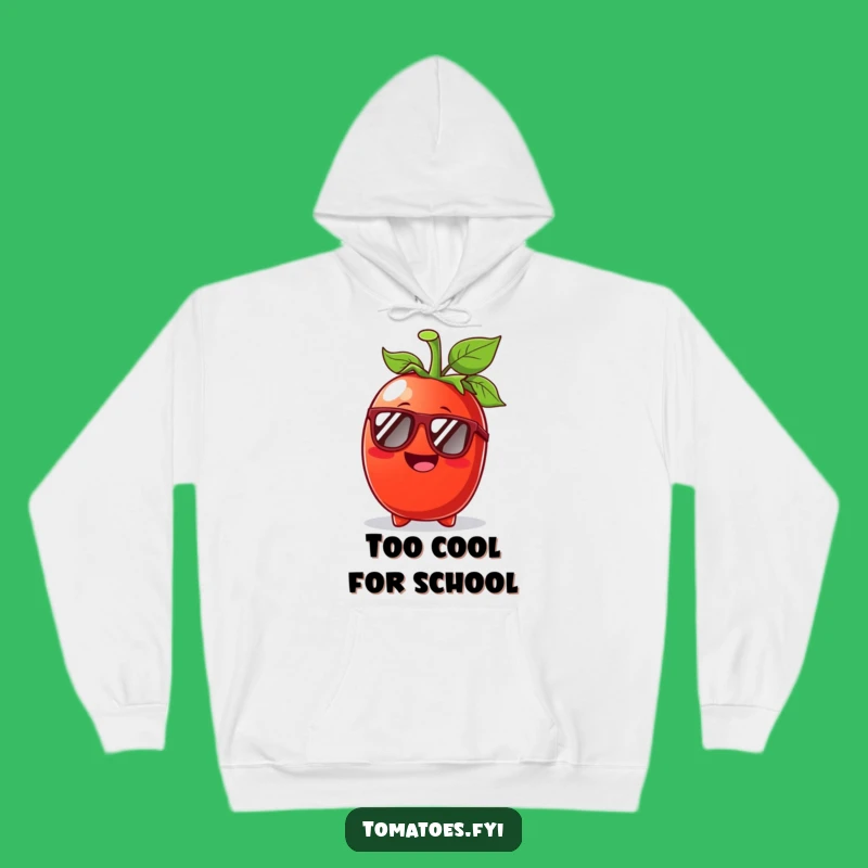 Funny Tomato Sunglasses Hoodie: Cozy sunny day style, fantastic funny gift for cool cats.