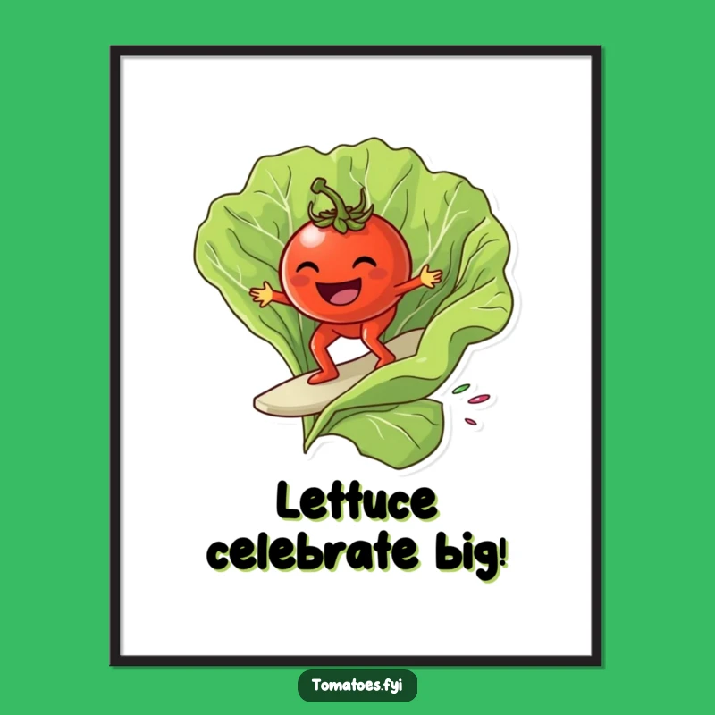 Cool Tomato Surf Art: Free Printable Downloadable Wall Decor for Rad Gifts!