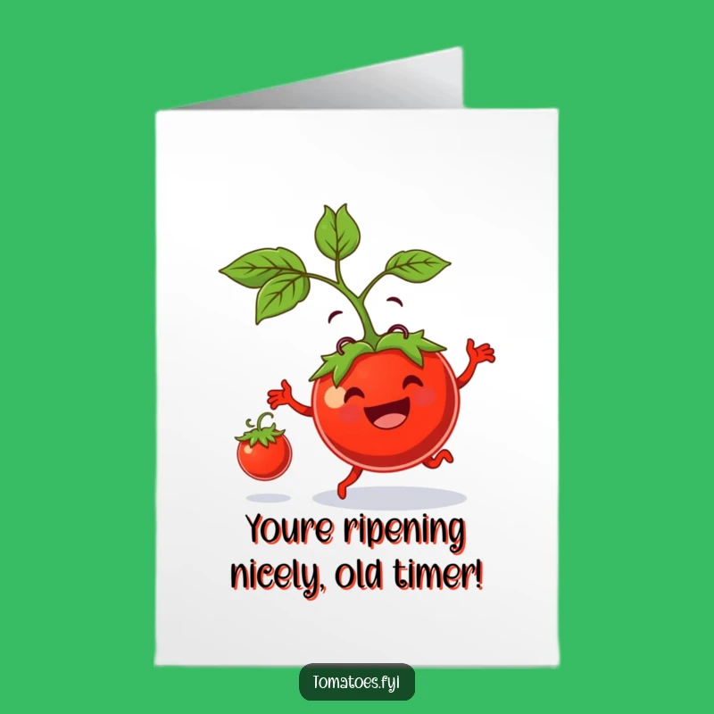 Funny Free Printable Birthday Card: Bouncing Tomato Fun, DIY Downloadable Gift!