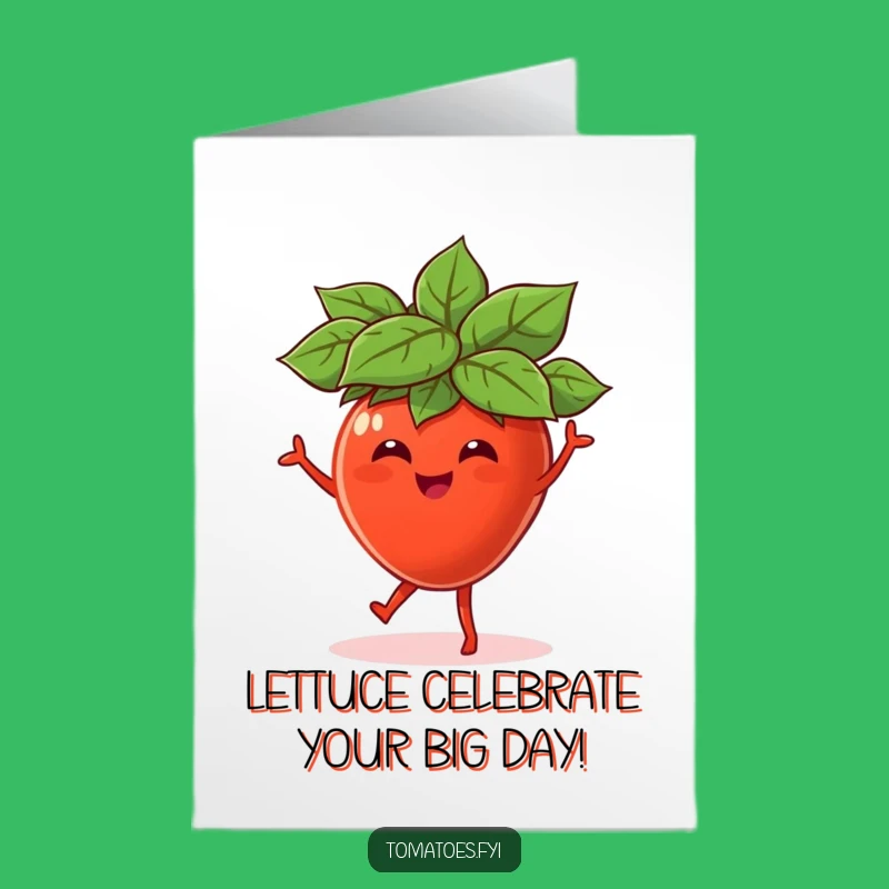 Free Printable Birthday Card: Dancing Tomato Fun - Hilarious Downloadable Gift!