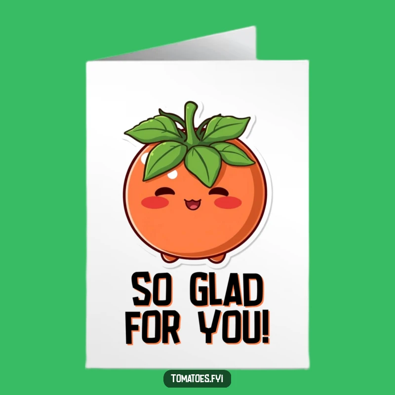 Free Printable Congrats Card: Flustered Tomato, Humorous Downloadable Awkward Gift!