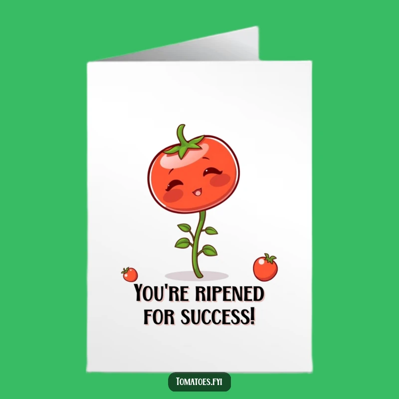 Free Printable Congrats Card: Amusing Blushing Tomato Balance, Downloadable DIY Gift