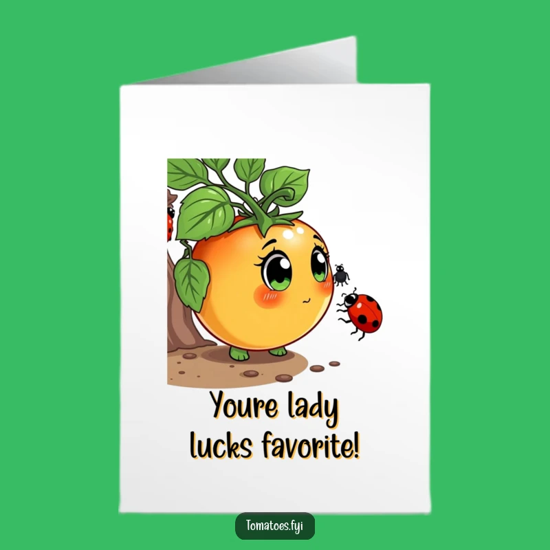 Free Printable Congratulations Card Curious Tomato & Ladybug - Sweet Downloadable Gift
