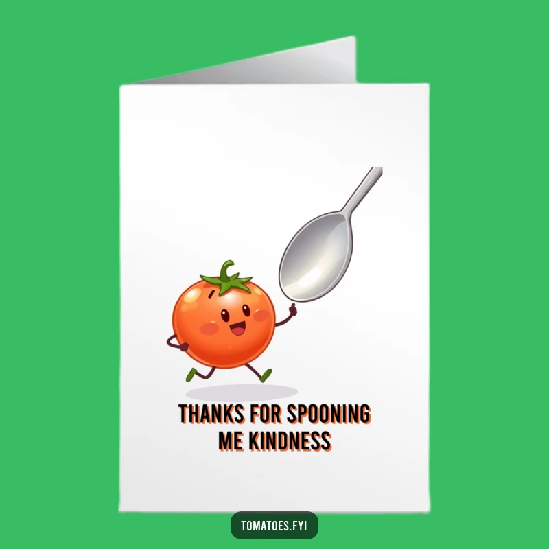 Free Printable Thank You Card: Funny Tomato Sprint - Downloadable