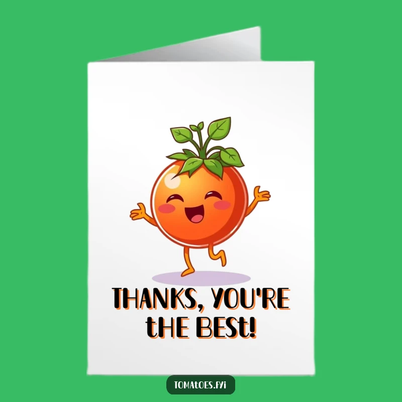 Thank You Tomato Jig Card: Free Printable Joy for a Whimsical Downloadable Gift!