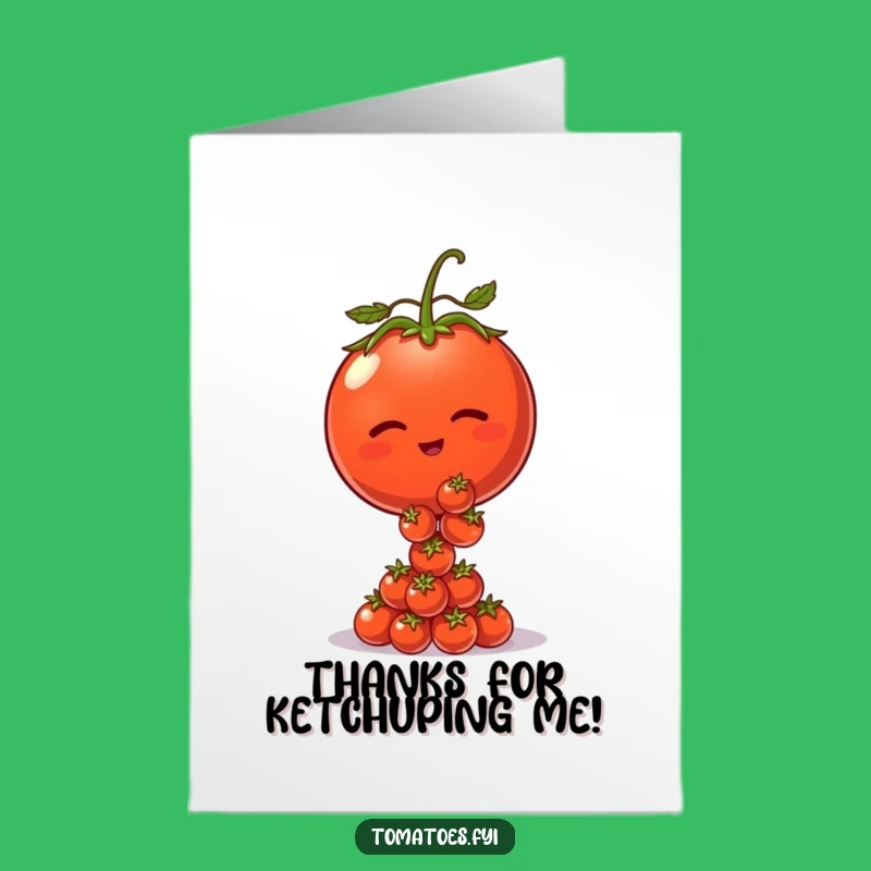 Free Printable Tomato Thank You Card: Winking Pile Downloadable