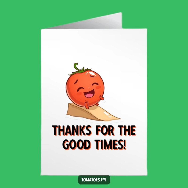Free Printable Thank You Card: Giggling Tomato's Fun Roll, Downloadable DIY Gift