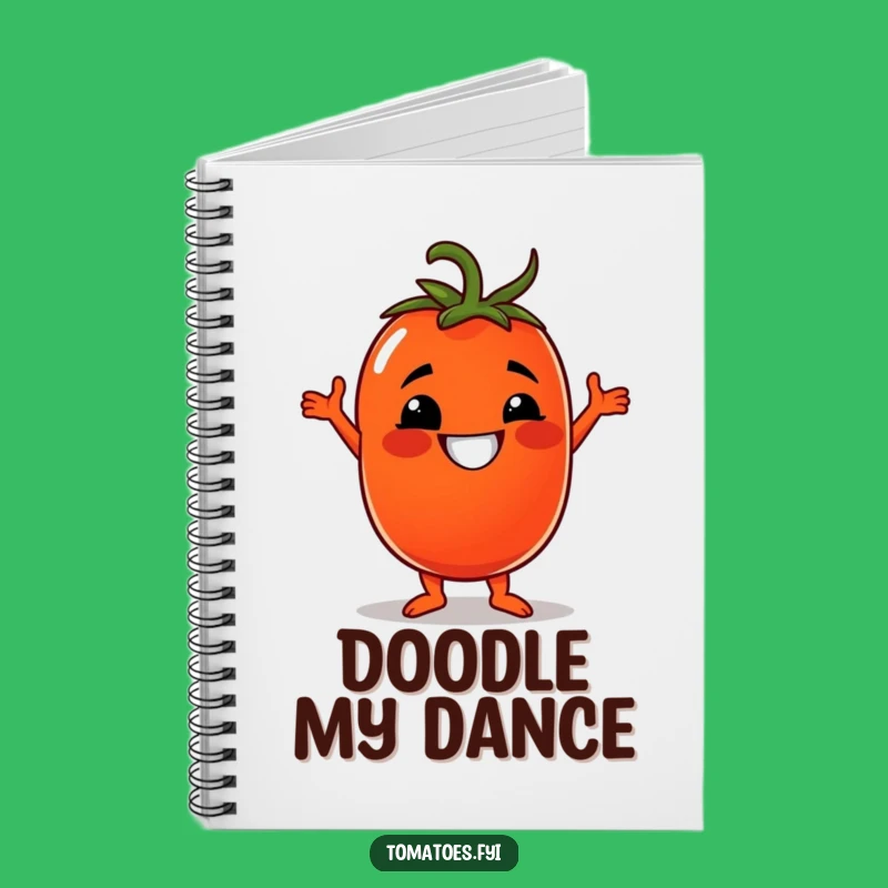 Funny Disco Tomato Notebook: Groove Through Your Notes with Hilarious Style
