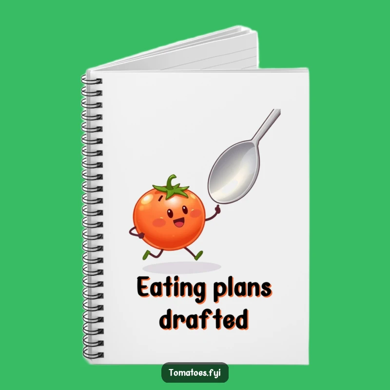 Funny Tomato Sprint Notebook: Jot Down Ideas with Energetic Foodie Flair