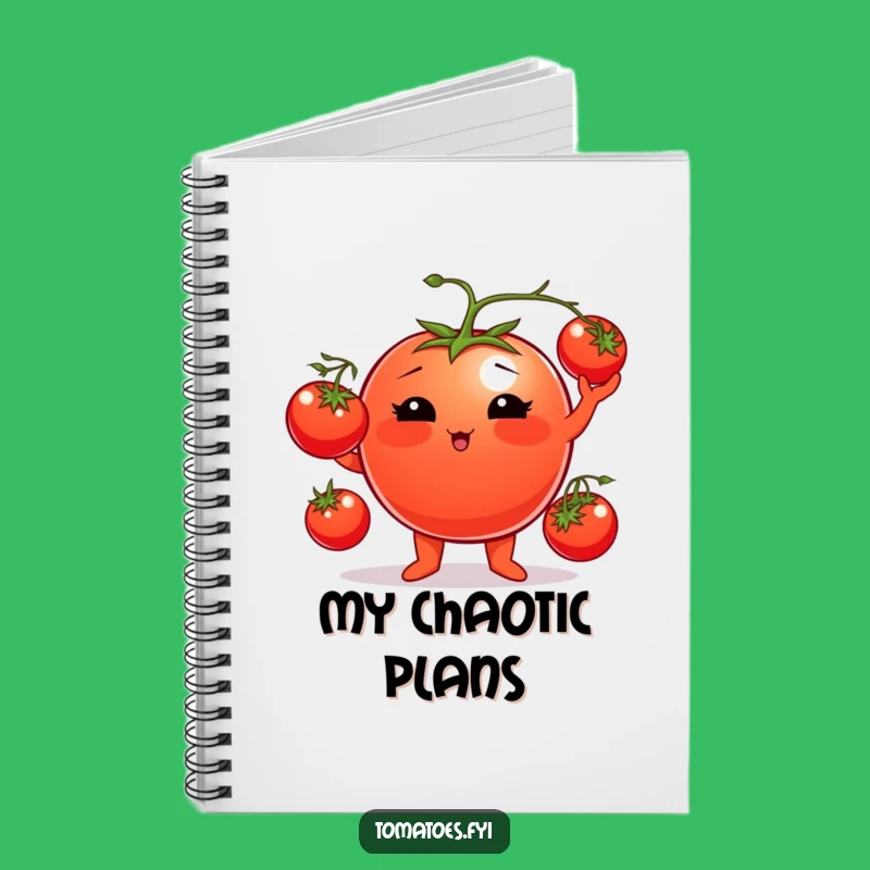 Funny Tomato Juggler Notebook: Note-Taking Fun, Ideal Humorous Gift for Organizers