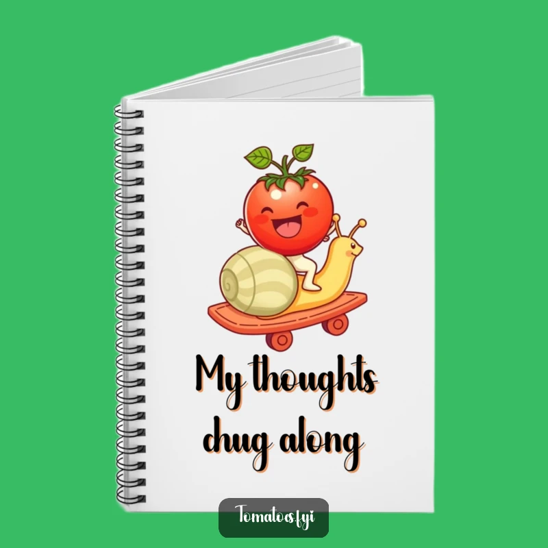 Funny Tomato Snail Rollercoaster Notebook: Jot Down Adventures