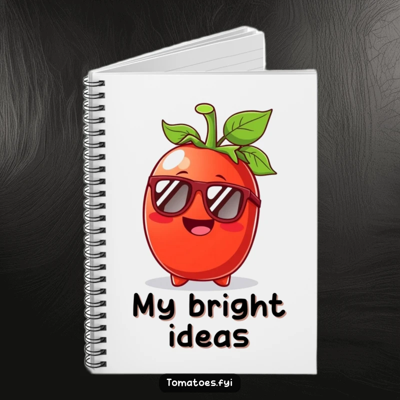 Funny Tomato Sunglasses Notebook: A notebook with a cool tomato character wearing sunglasses, ready for sunny day notes.