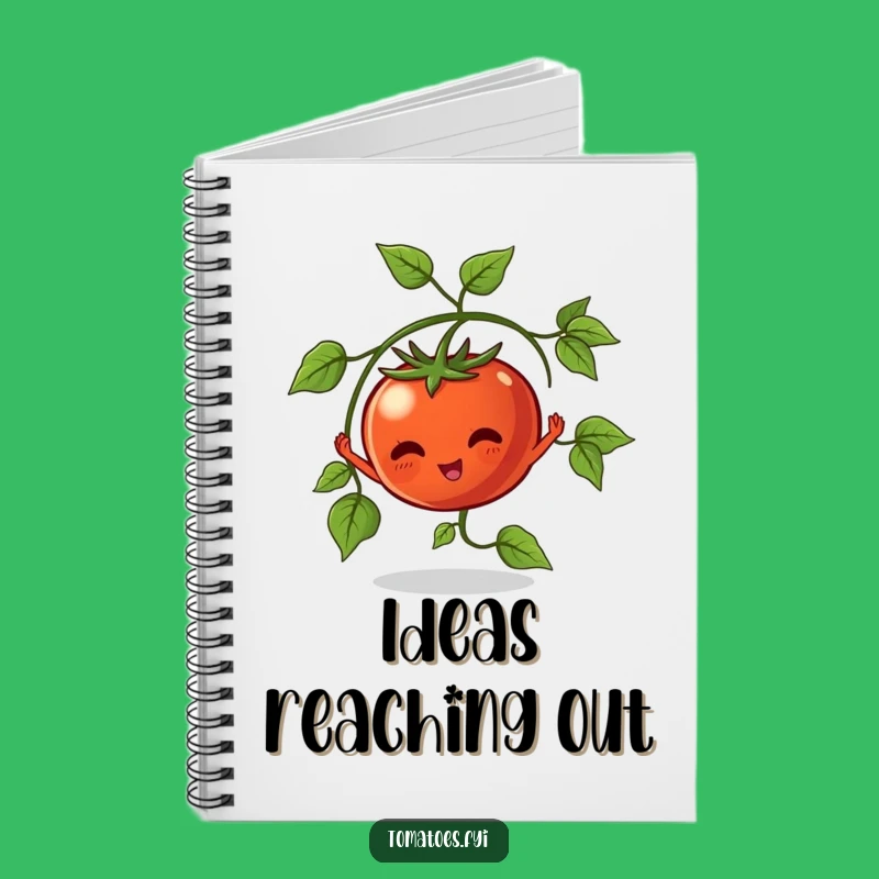 Funny Stretching Tomato Notebook: Jot Down Garden Ideas Creatively